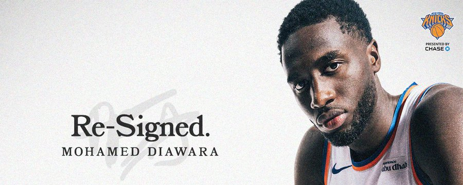 la signature aux knicks